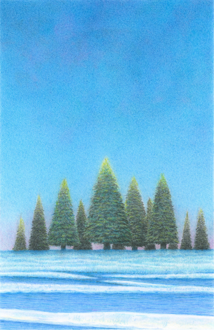 冬の空の下