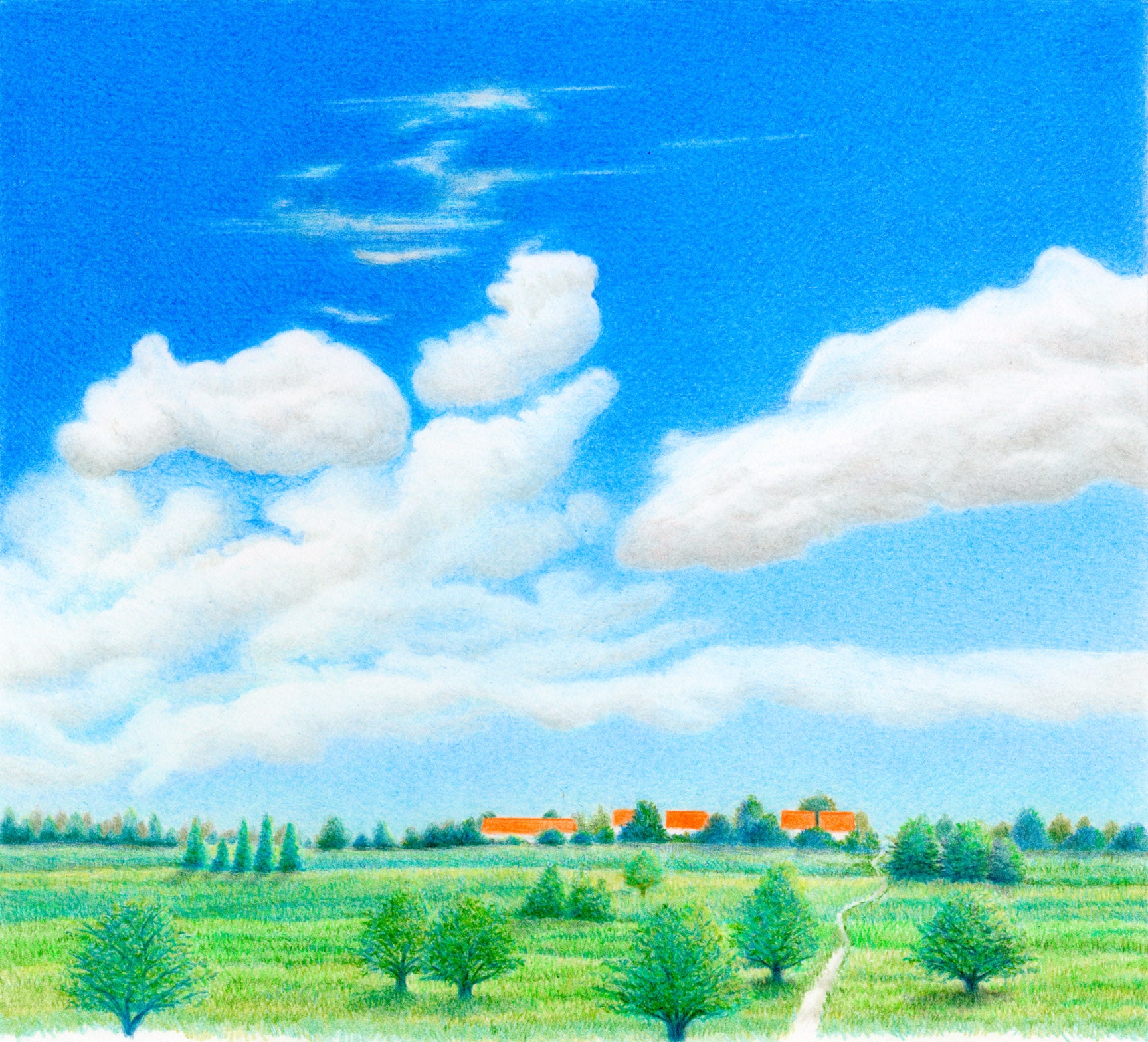 色鉛筆画 A4 2作品 ☆モア☆ 立志編 から#無限城編 までの#瞳に映る シリーズ並べました